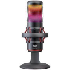 Woxter Mic Studio 70 RGB WE26-029 Micrófono de condensador USB para Streaming, Cardioide/Omnidireccional, RGB, 192kHz/24bit